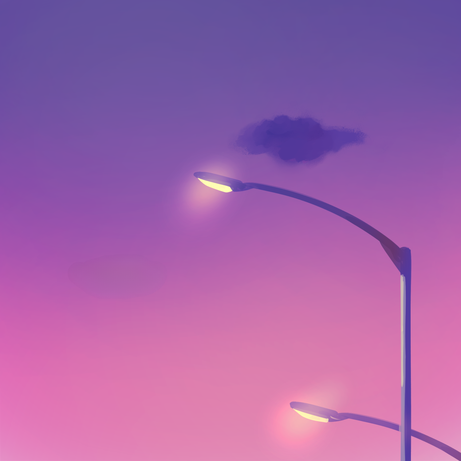 90s Anime Street Lights